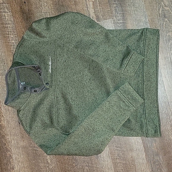 Eddie Bauer Men’s Radiator Fleece Snap Mock Pullover - Picture 1 of 2